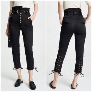 Marissa Webb Gia Twill Pant in Black 6